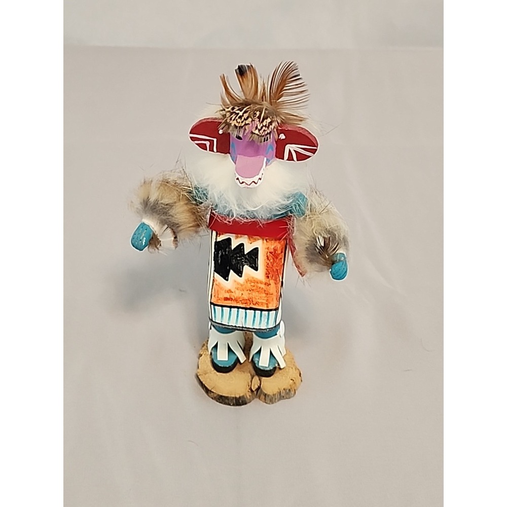Kachina Native American Signed "Yapa Kachina" 7in